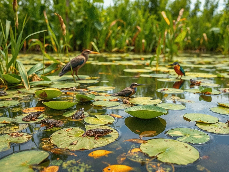 Wetland Restoration for Wildlife Habitat: Targeted Management for Amphibians, Birds, and Fish